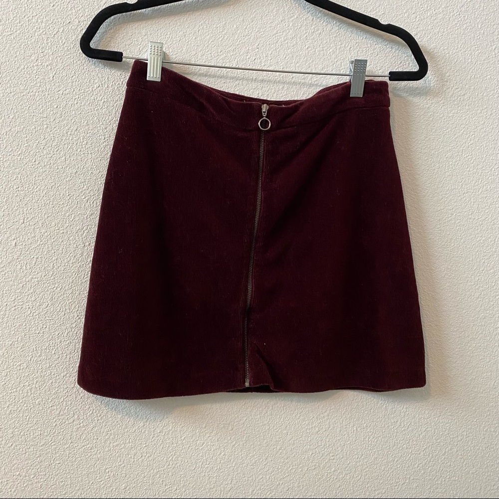 MANGO Velvet mini skirt